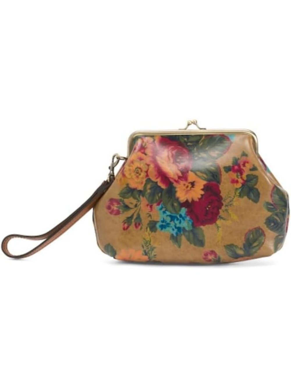 Stylish Leather Kisslock Wristlet Wallet - Compact, Chic & Functional Accessory